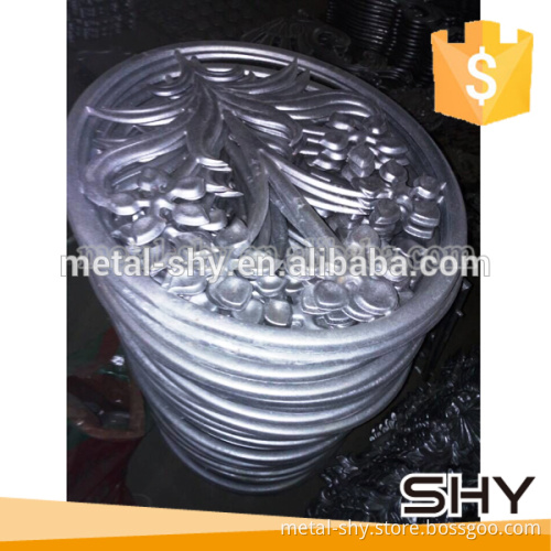 garden decoration ornamental cast aluminum rosette